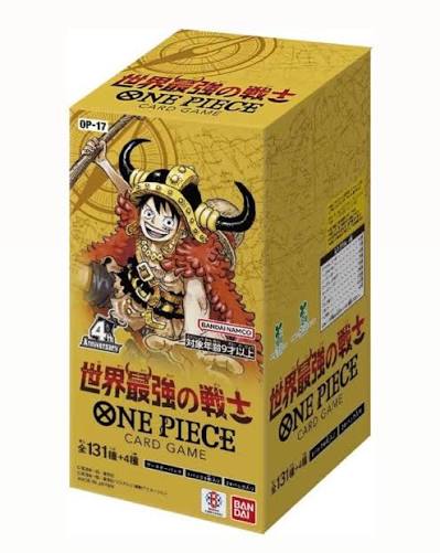 One Piece TCG OP17 Booster Box Strongest Warriors with Luffy illustration