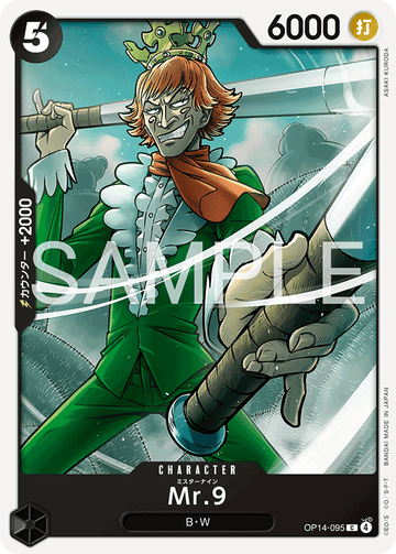 OP14-095 Mr.9 Common – One Piece Card Game OP-14 The Azure Sea's Seven Japanese card